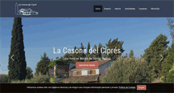 Desktop Screenshot of lacasonadelcipres.com