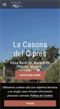 Mobile Screenshot of lacasonadelcipres.com